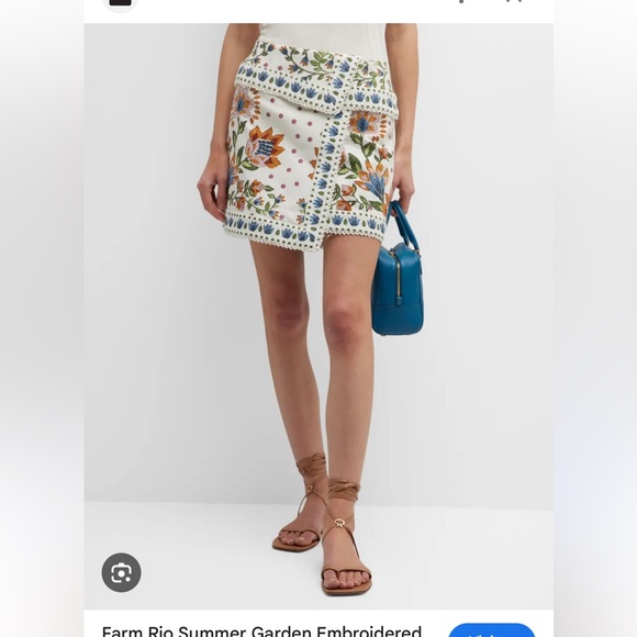 Trade/sell Farm Rio summer garden mini skirt size small EUC🦄🌺💜 - Picture 3 of 5
